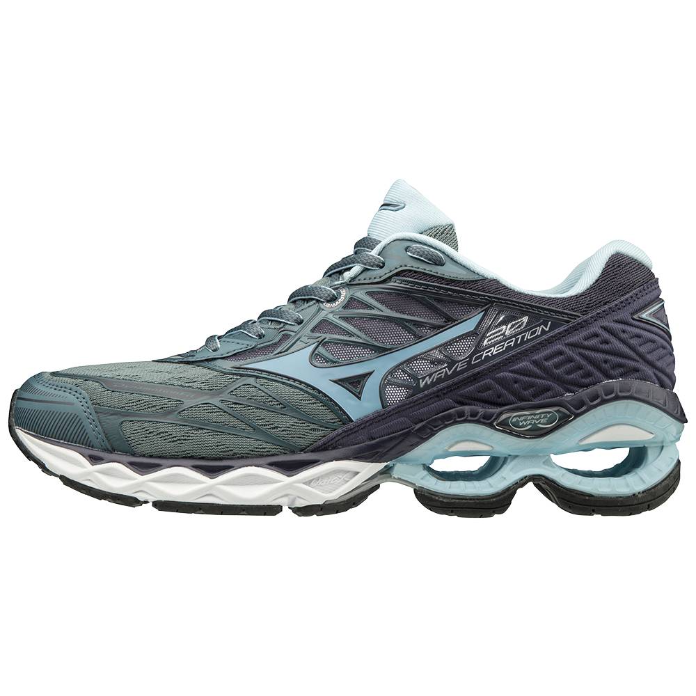 Tenis Para Correr Mizuno Wave Creation 20 Para Mujer Grises Oscuro/Azules 7316945-KA